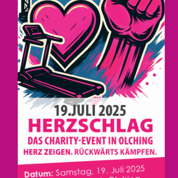Plakat für Herzschlag-Event